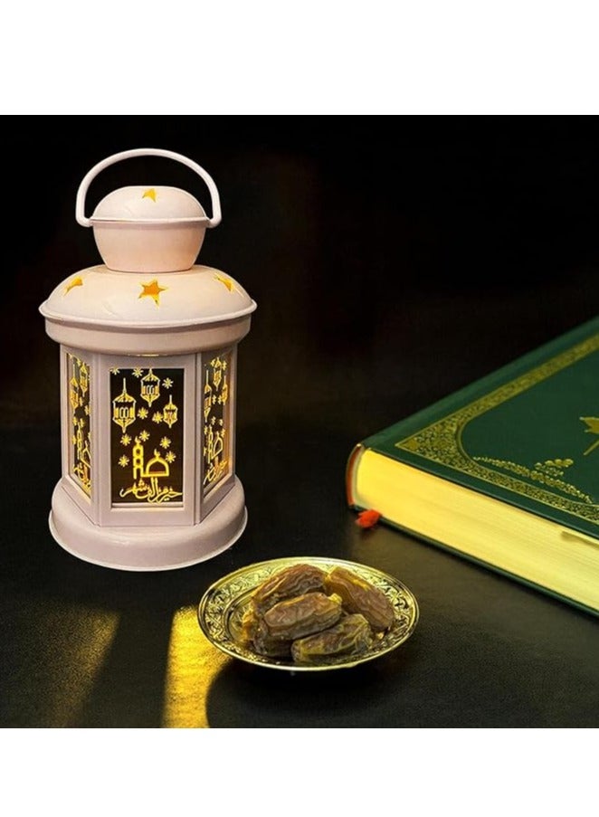 Brain Giggles BrainGiggles Eid Mubarak LED Night Light Ramadan Lantern Hanging Lamp Ornament for Holiday Festival Home Decoration - Image 3